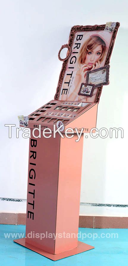 POS cardboard floor stand display in cell for electronics
