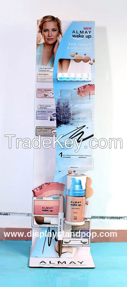 Innovative cosmetics cardboard display design in China
