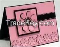 A Pink and Black Card