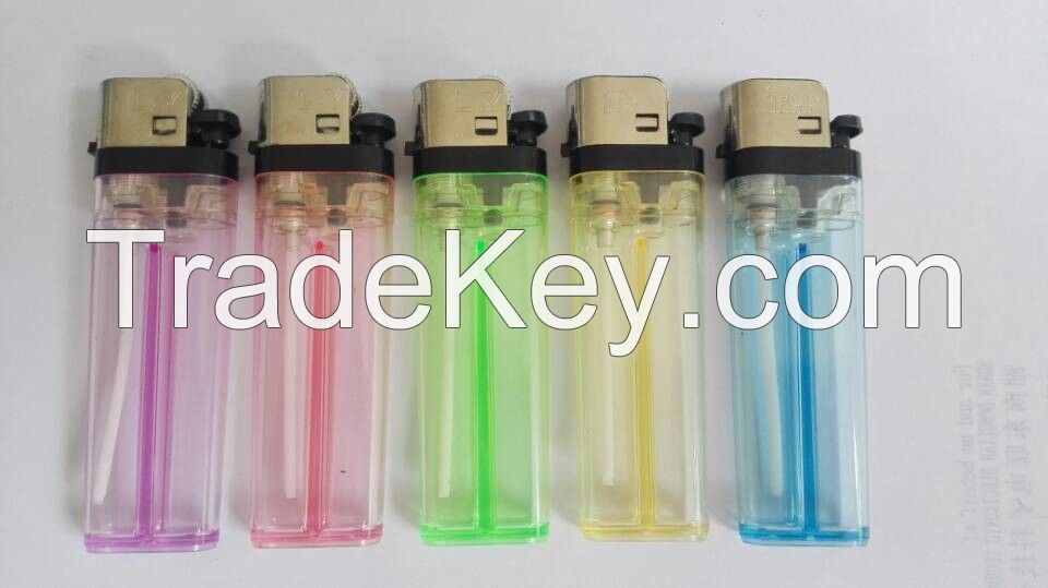 7.7cm disposable gas lighter with black head