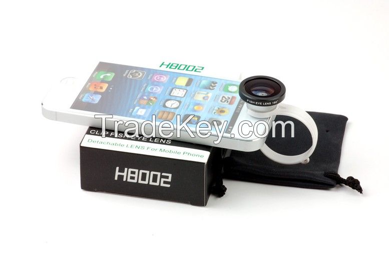 Universal 180 Circle Clip Fisheye Fish eye Camera Lens for mobile phone Blackberry