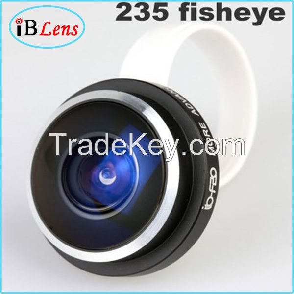 2014 Newest 235 degree Super Fisheye mobile phone camera lens for samsung galaxy note 3 with Universal Clip