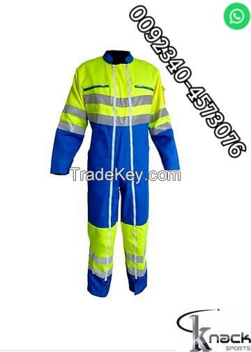 Waterproof Raincoat Hi Vis Night Safety Work Rain Wear Reflective Hooded Jacket