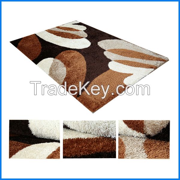 pvc backing shaggy polyester carpets