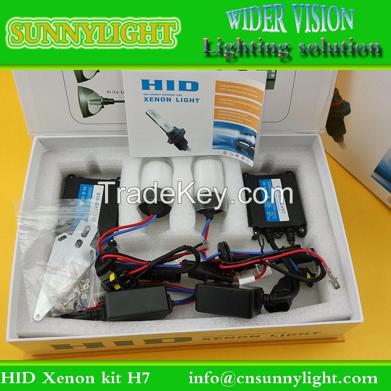 HID Xenon kit H7 6000K white color super bright high light low light