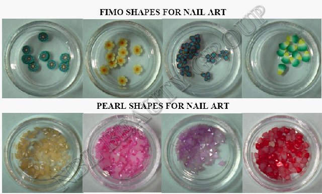 FIMO And Pearl Rhinestones For Nail Art