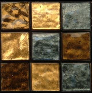 gold smalti glass mosaic