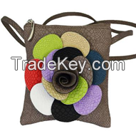 2015 PU flower lady hand bag