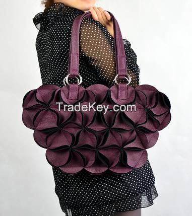 2015 PU flower lady hand bag