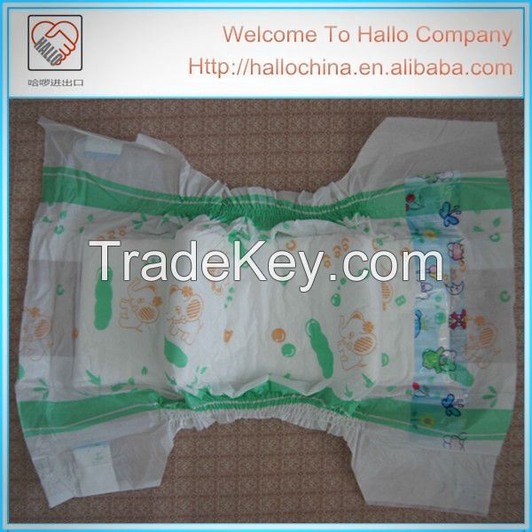 Disposable ultra thin soft breathable baby diaper