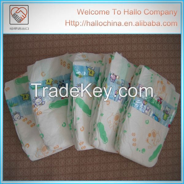 Disposable ultra thin soft breathable baby diaper