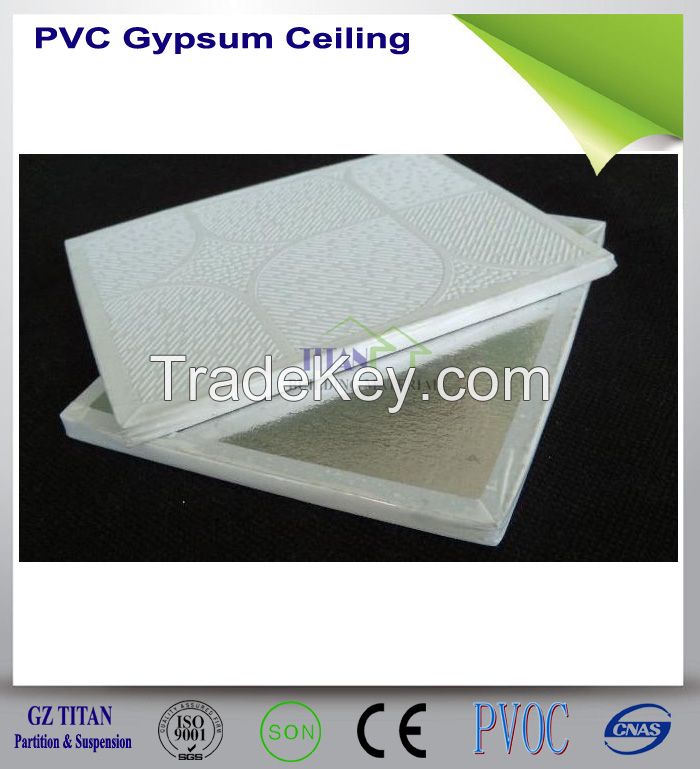 PVC Laminated Gypsum False Ceiling Price 60x60cm