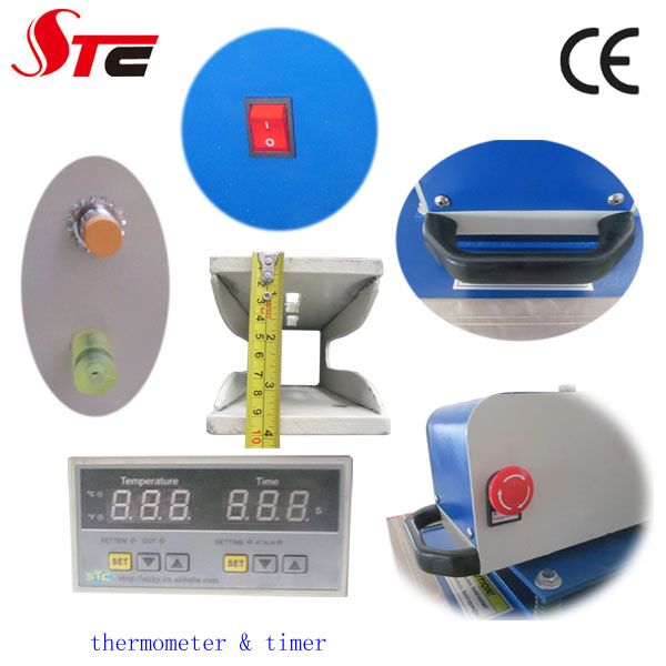 Upper Glide Automatic Pneumatic Double Stations Heat Press Machine