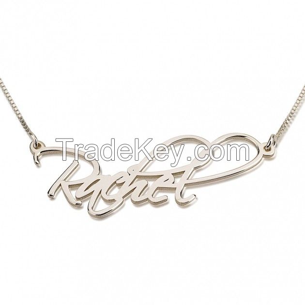 Sterling Silver Script Name Necklace