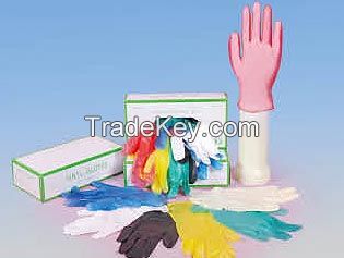 Colored PVC glove