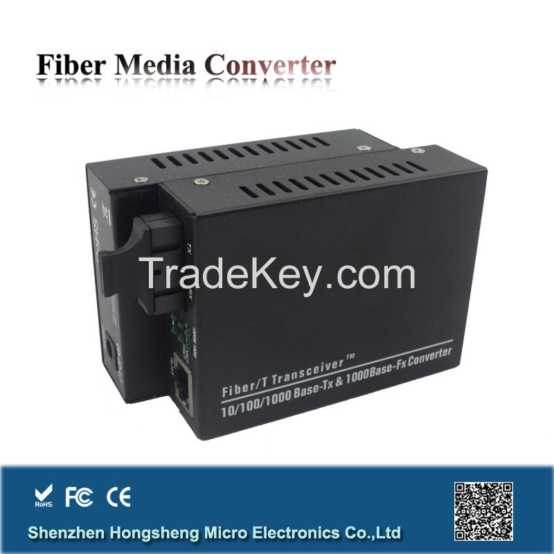 1000MTX to 1000M FX ,Dual Fiber Media Converter with SCport