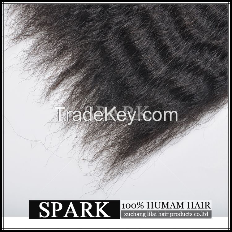 kinky straight virgin human hair