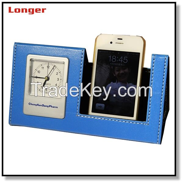 PU leather mobile phone holder for desk LG-S001C