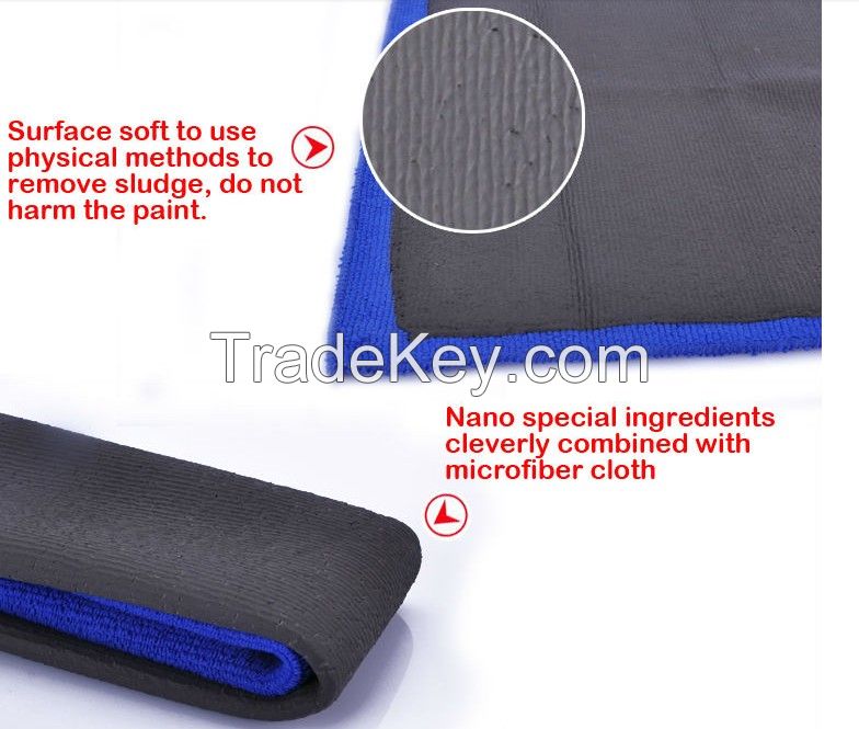 Heavy grade car care clay towel,detailing clay towel,microfiber clay towel Purple color