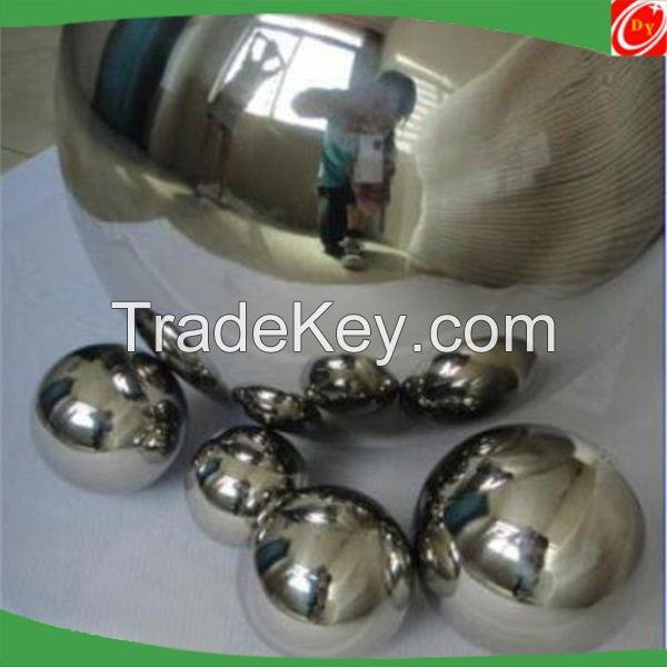 decorative mirror polished stainless steel metal sphere