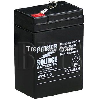 6v 4.5ah lead acid SMF battery for solar fan and home LED light