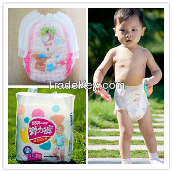 China competitive price disposable baby pull up diaper training pants 