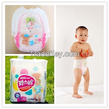 Hot selling wholesale disposable cartoon sleepy baby diapers pull up diapers   