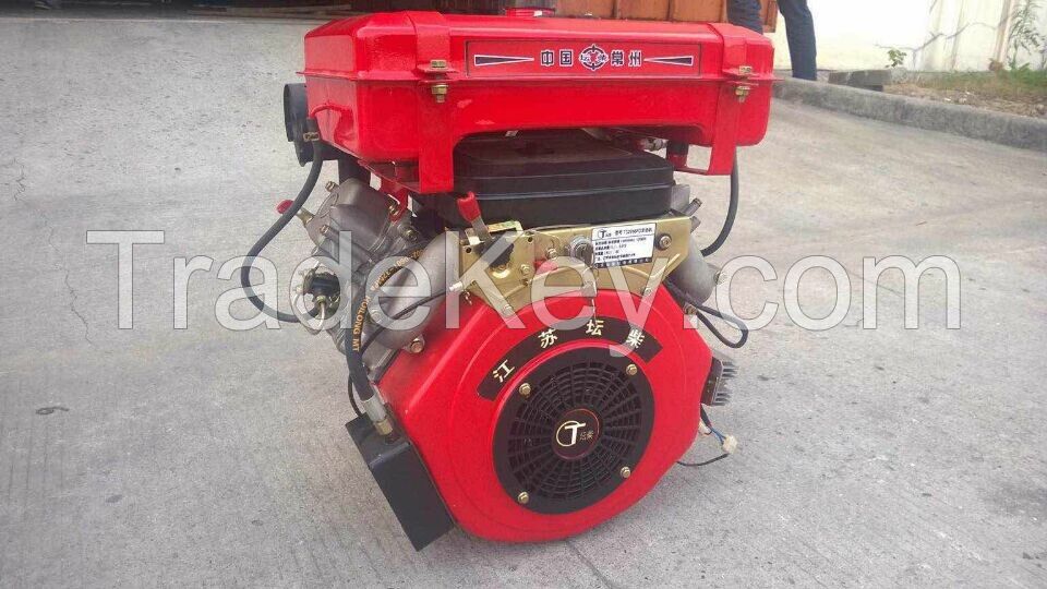 Double cylinder, , vertical, 4-stroke, air-cooled, direct injection diesel engine