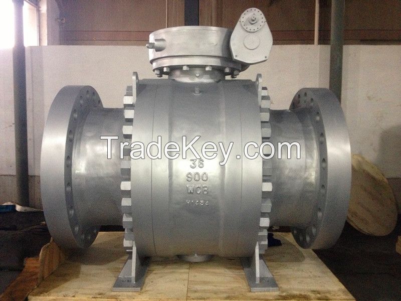 Cast Steel Trunnion Mounted Ball Valve