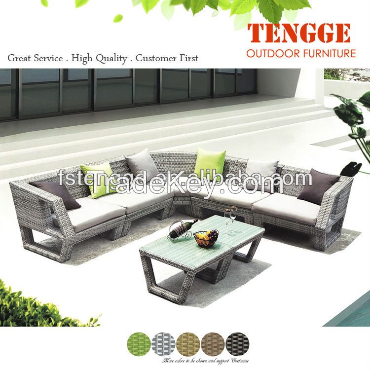 Outdoor furniture rattan garden sofa