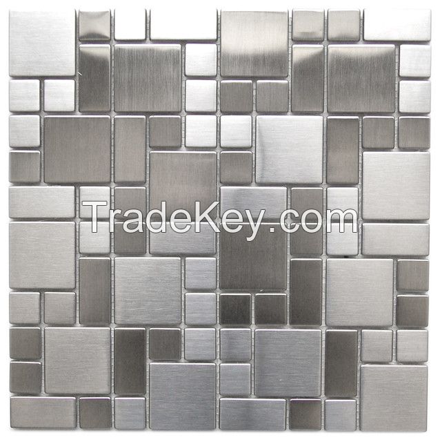 ME008S Modern Silver stainless steel mosaic