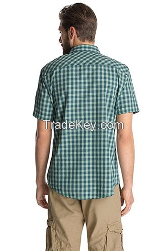 Summer elegant trim casual grid 2014 shirt for men