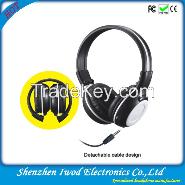 2014 high quality cool stylish noise cancelling headphone for airline bulk buy from China supplier