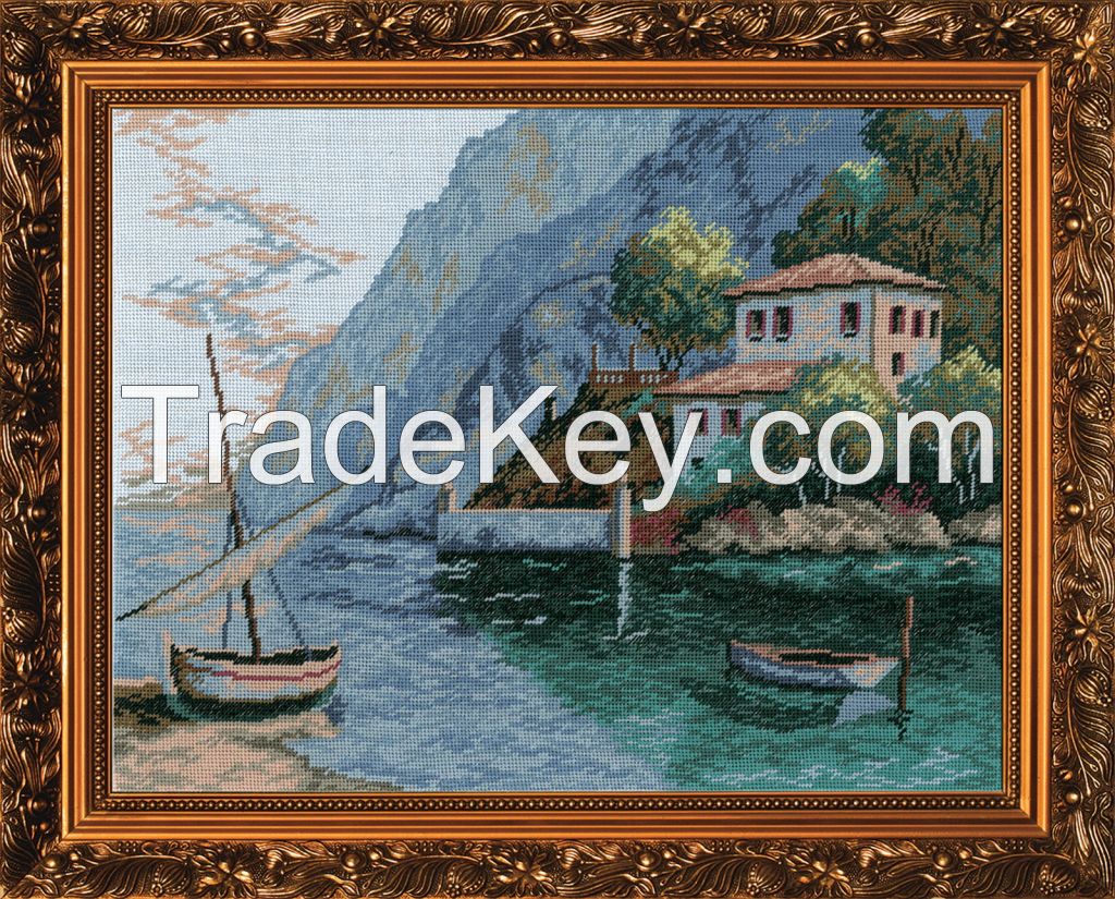 Sea Bank - Counted Cross Stitch Kit with Color Symbolic Scheme