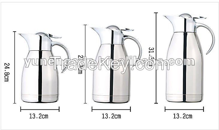 double wall stainless steel,in vacuum pots, coffee pot, tea pot