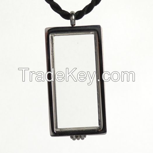 Fashion living memory lockets with floating charms for wholesale