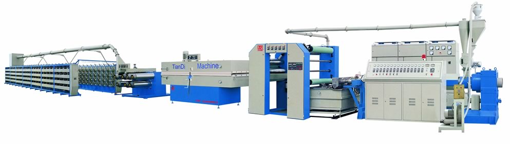 PP/HDPE Flat Yarn Extrusion Line and Winding Machine