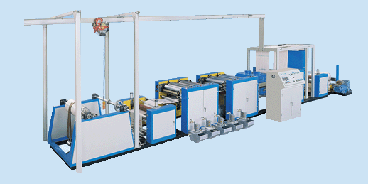 The Flexible six colors continuous printing machine