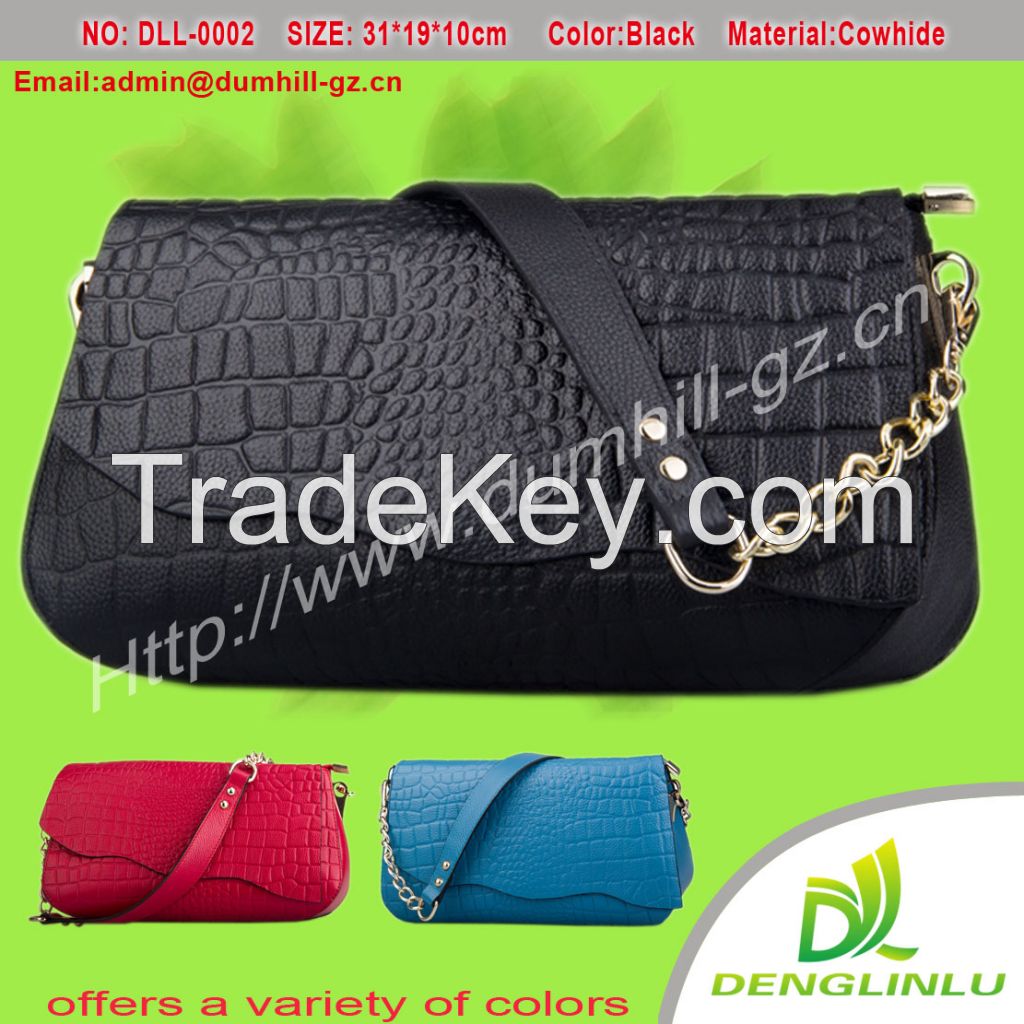 High quality wholesale genuine leather handbags china/shoulder bags for women