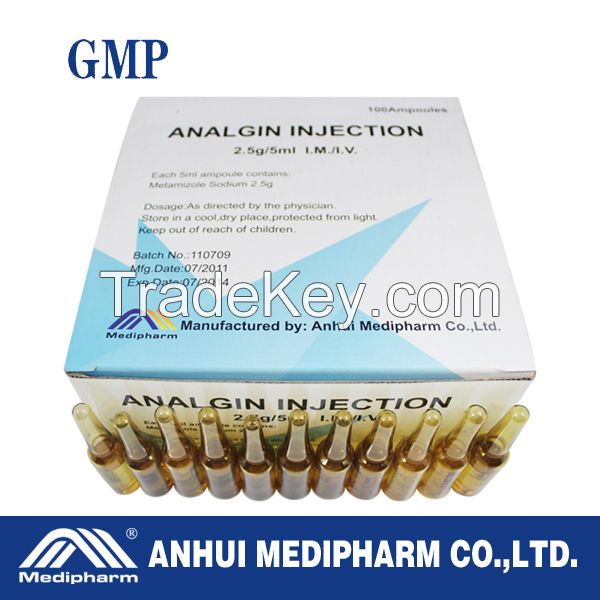 Analgin Injection 500mg/5ml 500's/box