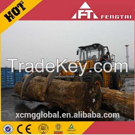 Log skidder, wheel loader, log skidder/log loader trailer