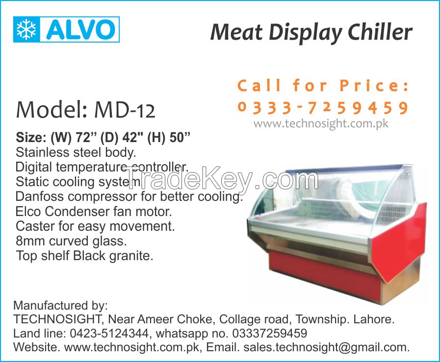 Commercial Meat Shop Equipment sale in Pakistan, Meat Display Chiller