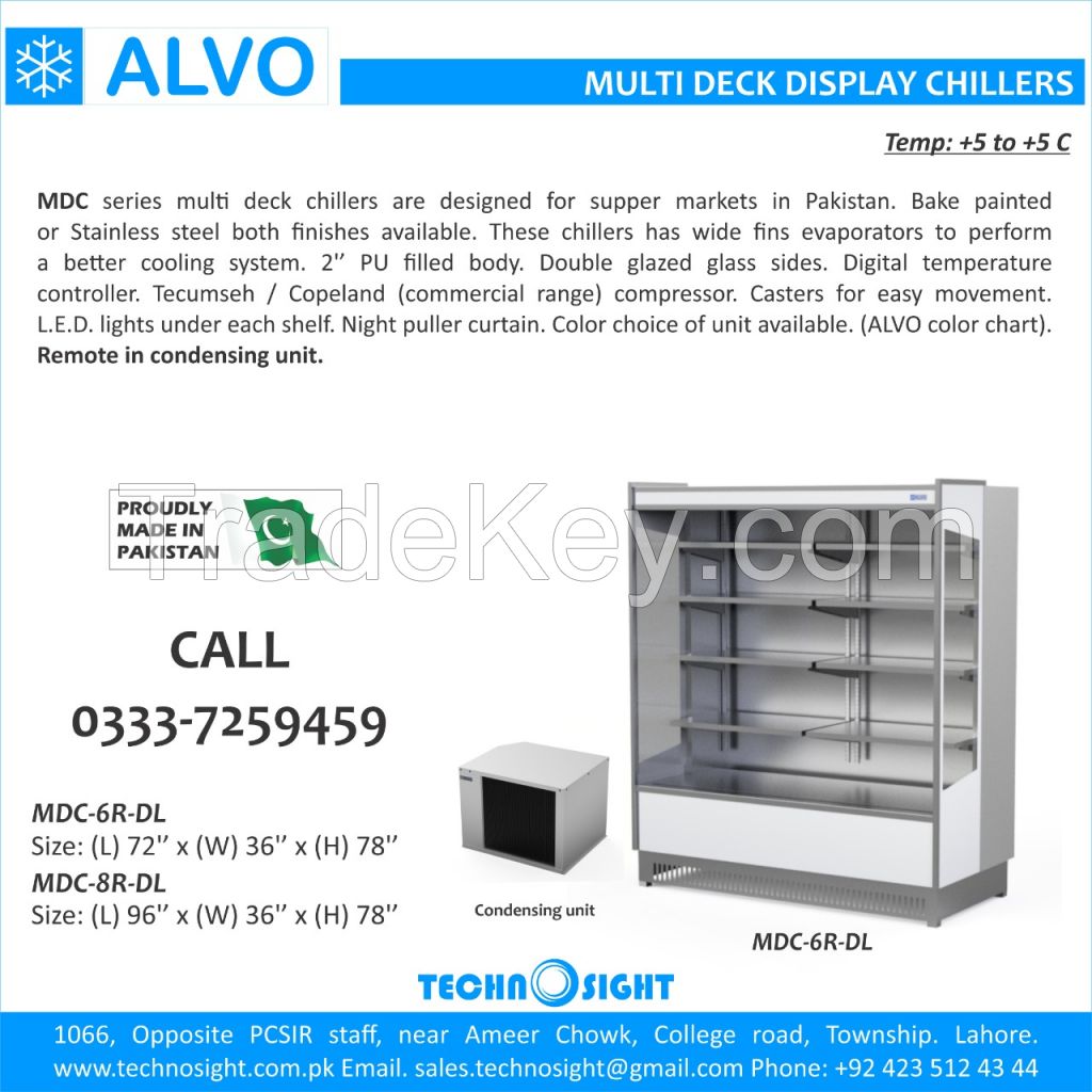 ALVO Multi Deck Chiller, Open display Chiller in Pakistan