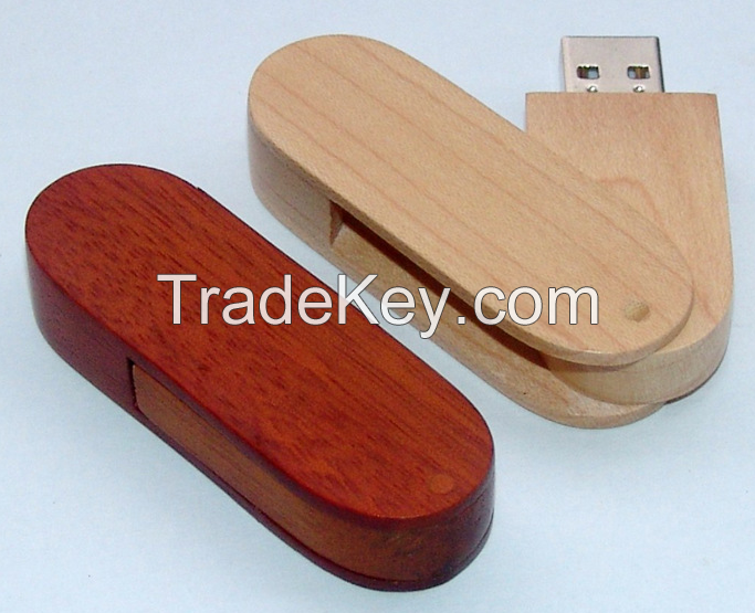 Wooden Twist usb flash disk