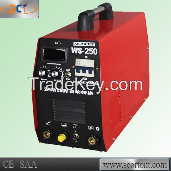 Three phase 380 or 220v output 250A inverter IGBT tig welding WS-250