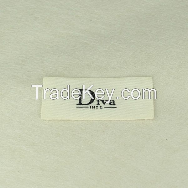 High density end folded garment woven labels