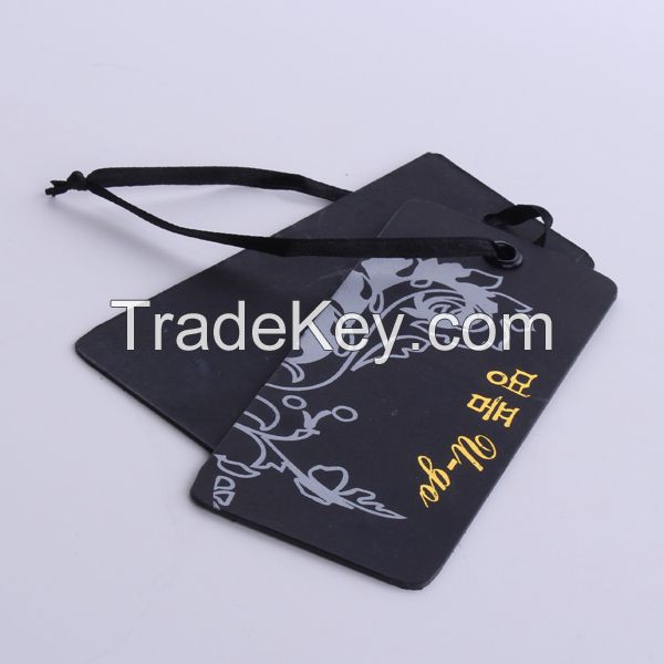 High quality paper printed garment hang tags for clothing swing labels