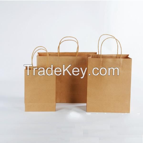 Custom gift paper bags wholesale / packaging paper bags for apparel/crafts