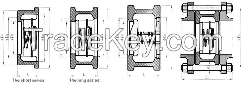  general wafer type lift check valve