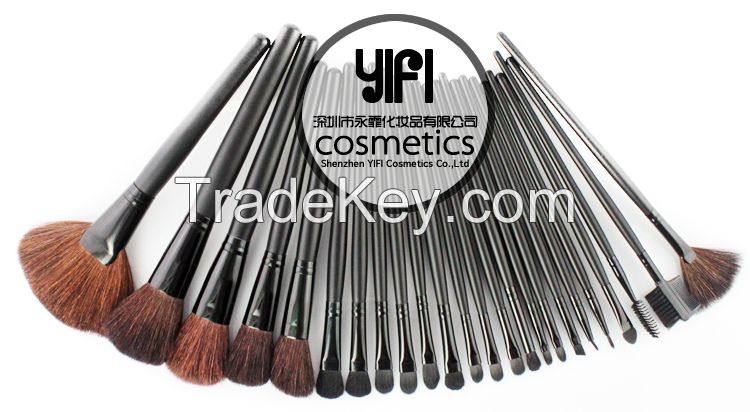 Popular 24 Pcs Natural Hair Makeup Brushes 